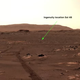Ingenuity, all by its lonesome, standing in its “airfield.”